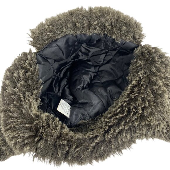 Red Plaid Yukon Charlies Trapper Hunting Hat Faux Fur, Ear + Chin Straps SZ L/XL - Picture 8 of 9